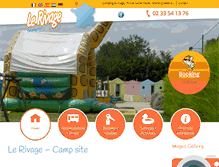 Tablet Screenshot of camping-lerivage.fr